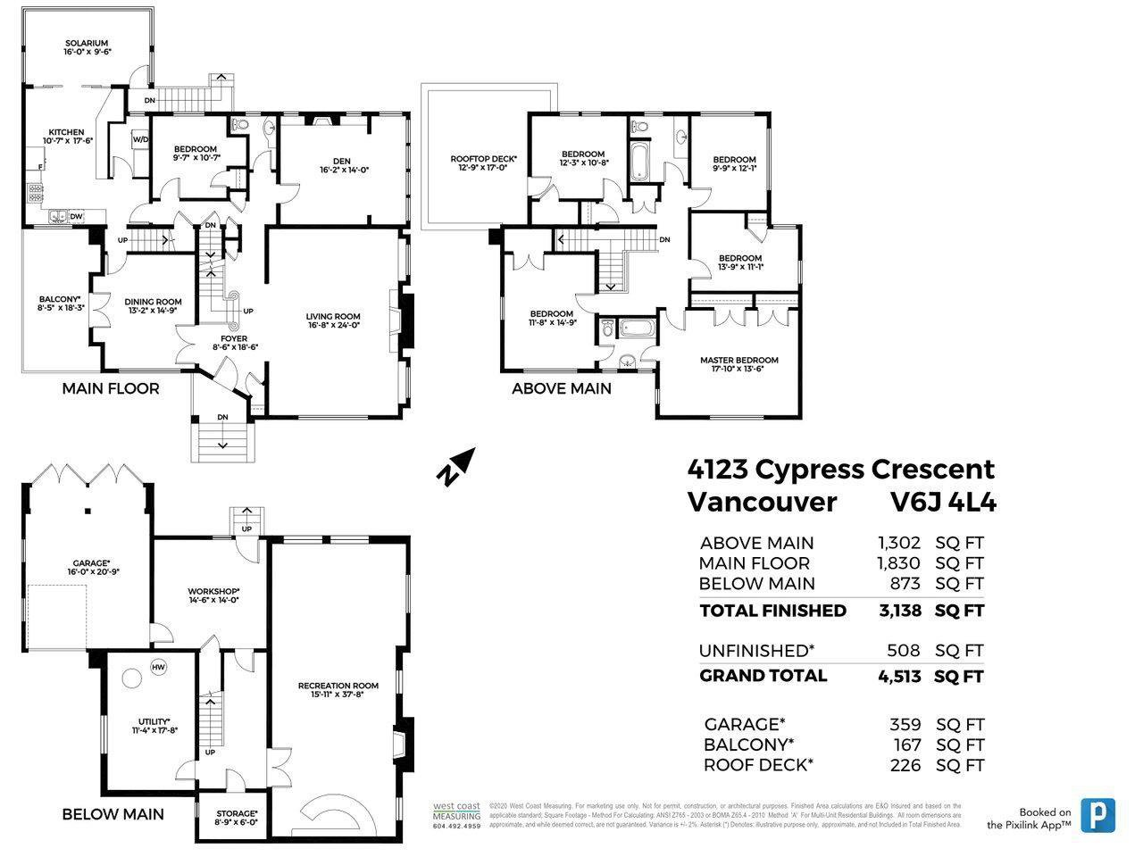 4123 Cypress Crescent Floor Plan Maude, MacKay & Co. Ltd.